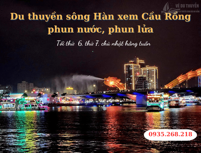 Chuyến du thuyền sông Hàn xem cầu Rồng phun lửa
