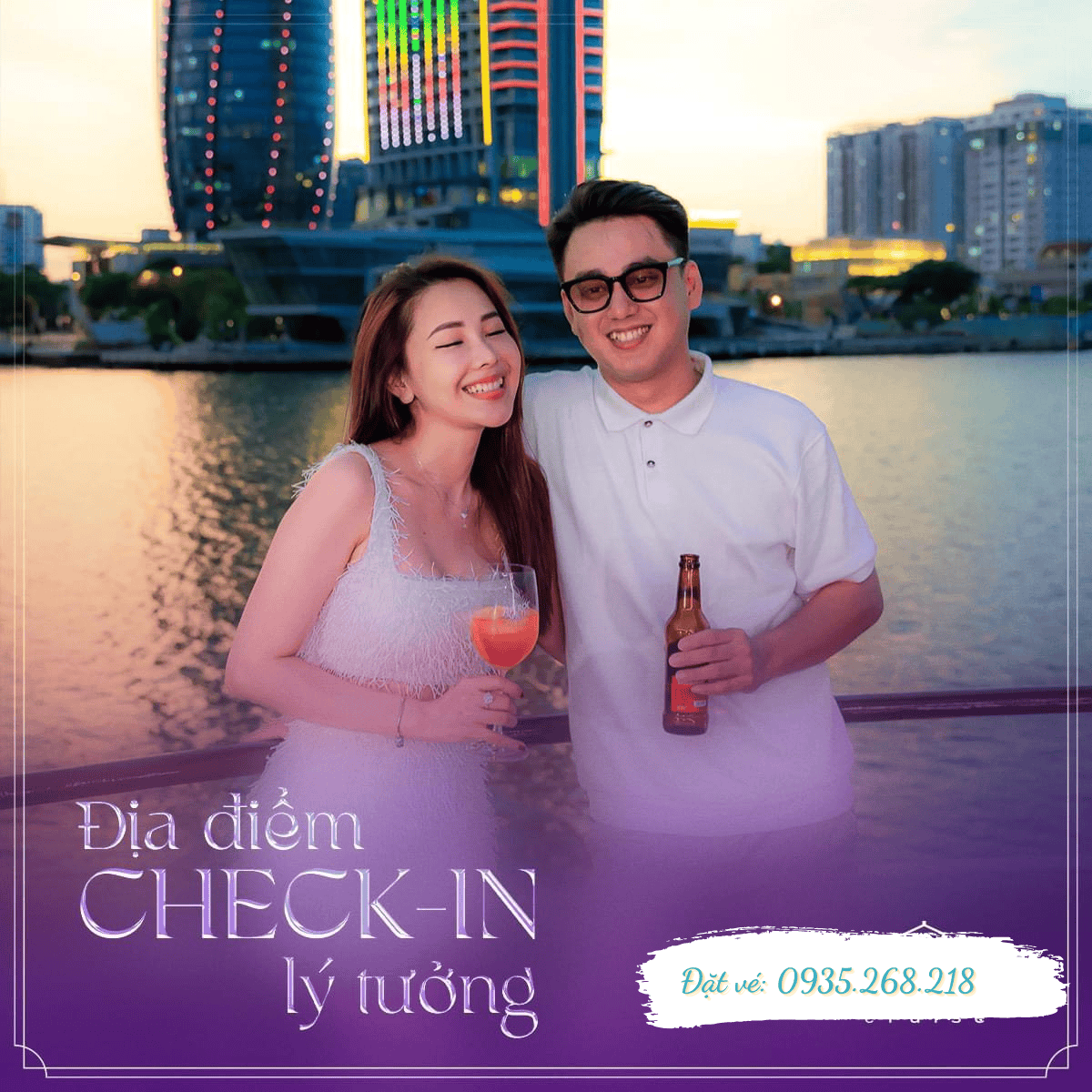 Đặt tour du thuyền sông hàn ngắm hoàng hôn