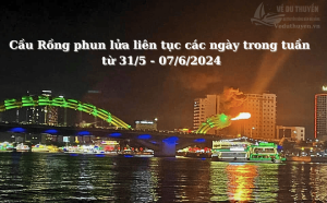 Cầu Rồng phun lửa, phun nước 2024